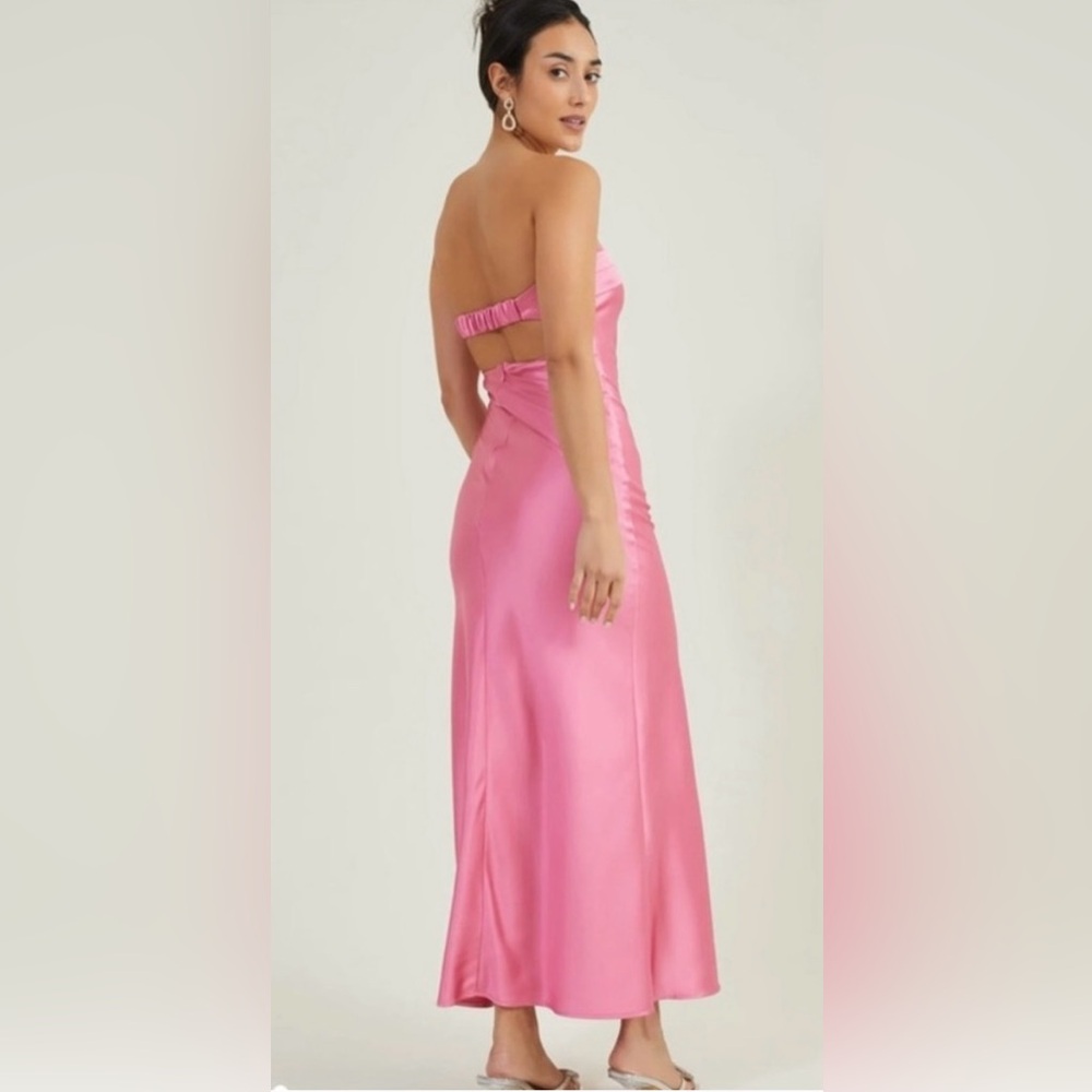 Altar’d State Elegant Pink Satin Gown